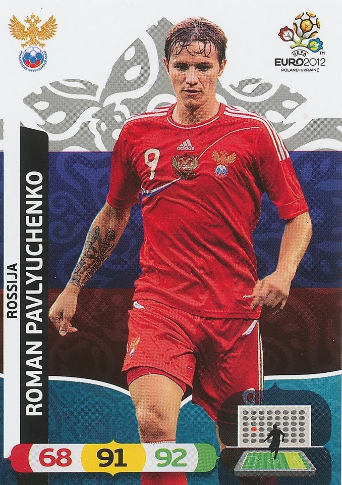 ROMAN PAVLYUCHENKO # RUSSIA ROSSIJA CARD PANINI ADRENALYN EURO 2012 - Image 1 of 1