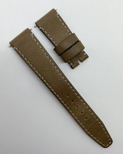 Tudor 19mm x 16mm Brown Beige Leather Watch Strap Band Authentic OEM - Picture 1 of 7
