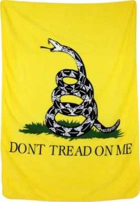 Wholesale ( 2 ) Gadsden Don't Tread On Me 50x60 Polar Fleece Blanket Throw Plush - Image 1 of 4