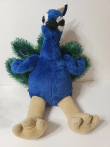 Build A Bear Peacock Plush 16" Exotic Bird Retired Stuffed Animal Realistic - Picture 1 of 5