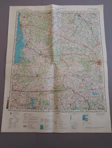 Soviet Military Map General Staff. USSR Lithuania Kaunas. Original  - Picture 1 of 12