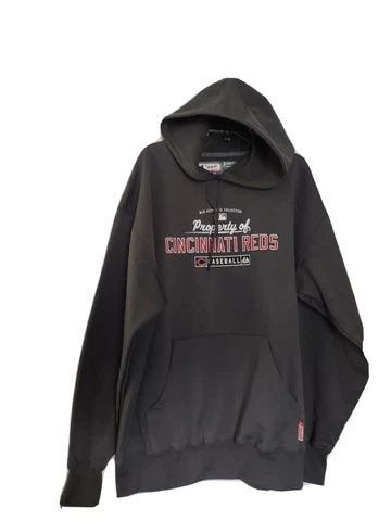 Authentic Majestic Fleece Lined Hoodie Cincinnati Reds XL Men's or Unisex Gray Cover