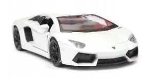 Welly Lamborghini Aventador White 1:34 1:39 Scales 4.5 Inch Diecast Car in Box - Picture 1 of 5