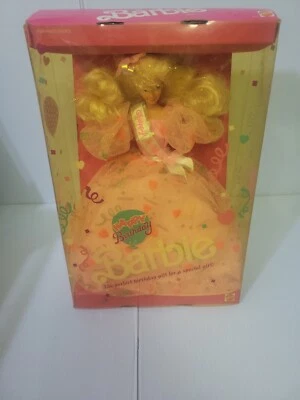 Muñeca Barbie Feliz Cumpleaños 1990 Mattel #7913 Foto 1 de 4