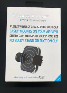 TYLT Wireless Charger Car Mount, Adjustable Car Mount Air Vent Holder, Qi - Picture 1 of 8