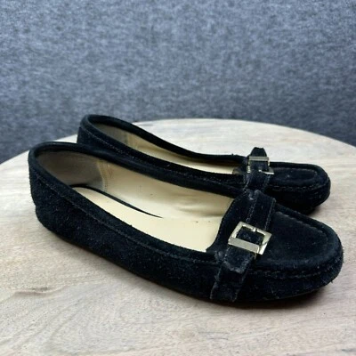 Женские черные замшевые мокасины Michael Kors с пряжкой размер детали 6,5 - Изображение 1 из 4