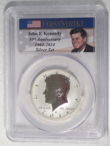 2014 W Silver Reverse Proof Kennedy Half Dollar - PCGS PR 70 (5038) Guide $125 Cover