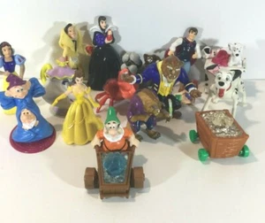 Walt Disney McDonald's Figures Snow White Dwarves Little Mermaid 101 Dalmations - Picture 1 of 5