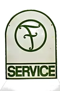 Vintage Force Motors Car Service Sign Porcelain Enamel Double Sided Advertising" - Picture 1 of 6