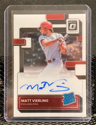 Matt Vierling 2022 Optic Rated Rookie Auto - Phillies - Image 1 of 2