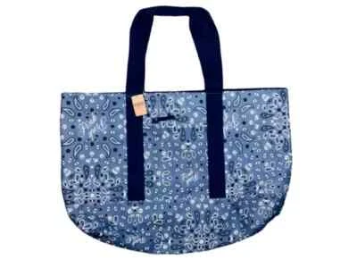 BOLSO DE VIAJE VICTORIA'S SECRET ROSA REVERSIBLE LONA PLAYA GIMNASIO PAISLEY Foto 1 de 2