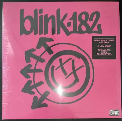 Blink 182 ONE MORE TIME RED & CLEAR SWIRL VINYL LP LIMITED NEW SEALED MINT - Image 1 of 2