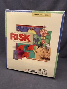 SELLADO 1995 Edición Computadora RISK World Conquest Big Box Juego PC Disquete 3.5" - Imagen 1 de 6