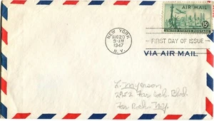 Scott C35 - Statue of Liberty Air Mail - 1947 - FDC - Picture 1 of 1