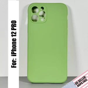 Funda diseñada para iPhone 12 PRO: Verde Pastel | Silicona Suave al Tacto | Slim Fit - Imagen 1 de 9