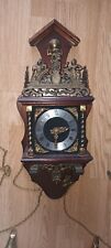 Vintage Zaanse Nu Elck Syn Sin Wall Pendulum Dutch Clock Working