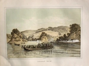 Matthew Calbraith Perry US Navy Japan Edo Bay Tokio Bucht Torigasaki W. Heine - Bild 1 von 1