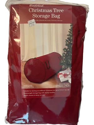 Christmas Tree Storage Bag Winter Wonderland Heavyweight Up to 9' Trees Handles - Image 1 of 2