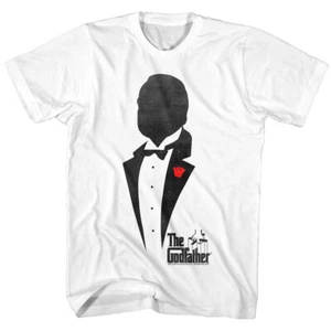 The Godfather The Don Silhouette Tux Red Rose Don Corleone Men's T Shirt - Picture 1 of 5