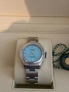 ROLEX NEW 277200 Turquoise Blue Oyster Perpetual 31MM Stainless Steel 2024 - Picture 1 of 7