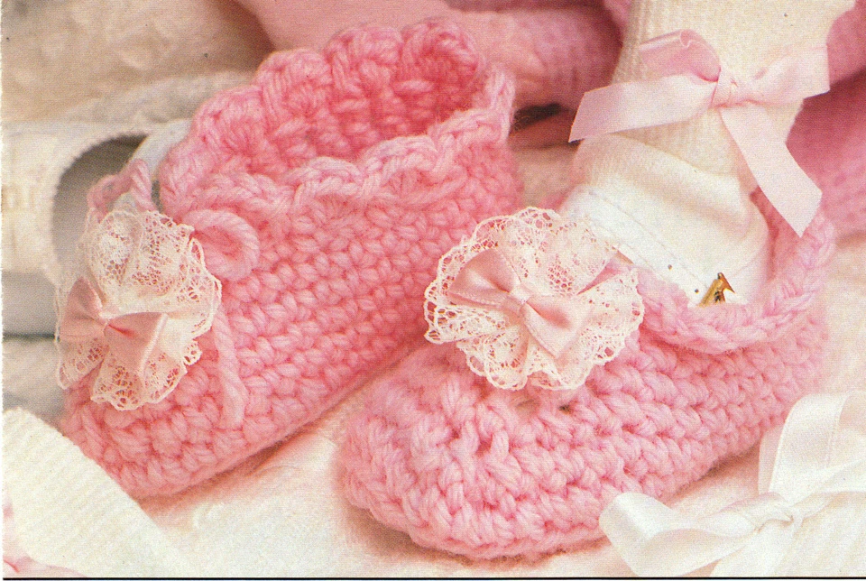 SWEET Baby Outer Booties/Crochet Pattern INSTRUCTIONS ONLY - Image 1 of 1