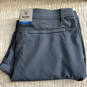 Pantalón Hurley Para Hombre Híbrido Calce Regular 4 Vías Elastizado Cintura Azul 36x30 - Imagen 1 de 7