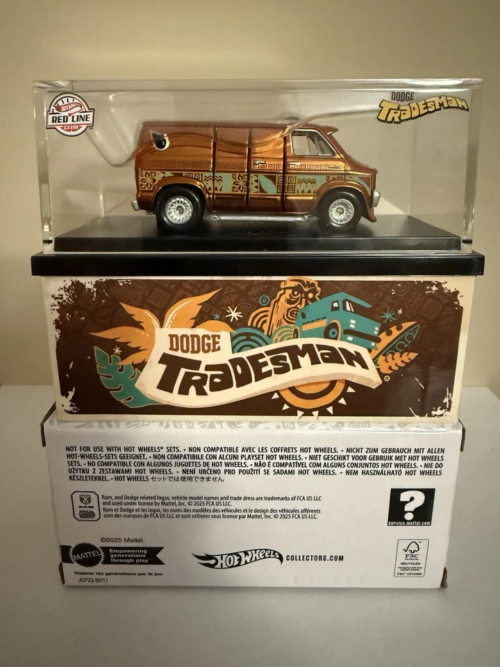 Dodge Tradesman Van Hot Wheels RLC Exclusiva Años 70 con Caja Mattel Original Jcp23 Foto 1 de 1