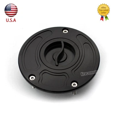 For Honda CBR 600 F4I CBR600RR CBR929RR CB600F Keyless Gas Fuel Tank Cap Cover - Image 1 of 4