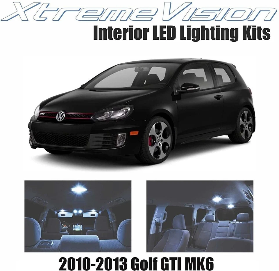 Xtremevision Interior LED for Volkswagen Golf GTI MK6 2010-2013 (8 Pieces)... - Image 1 of 4