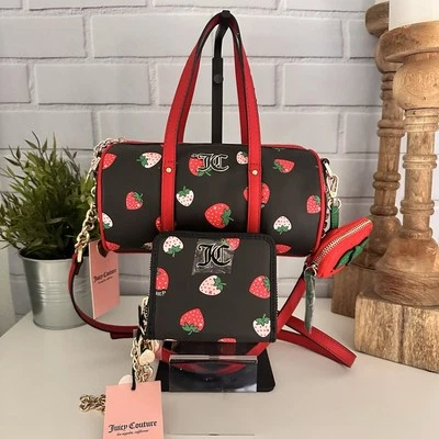 Cartera a juego Juicy Couture regaliz dulce y jugoso mini barril de fresa Foto 1 de 4