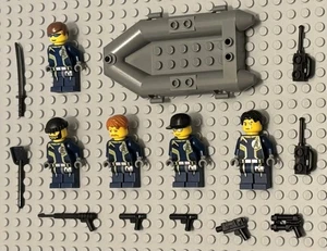 LEGO Minifigure Lot 5 Agents Guys Secret Mission Spies Army Men Soldier Minifig - Picture 1 of 7