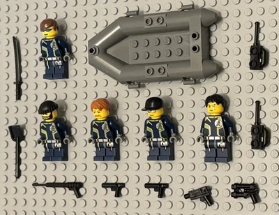 LEGO Minifigure Lot 5 Agents Guys Secret Mission Spies Army Men Soldier Minifig - Image 1 of 4
