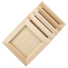  5 Pcs Clay Picture Frame Wood Photo Frames Halloween Crafts Show Rack