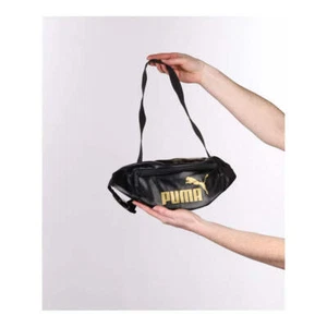 Puma Spellout Bumbag - No Size Black Leather - Picture 1 of 5
