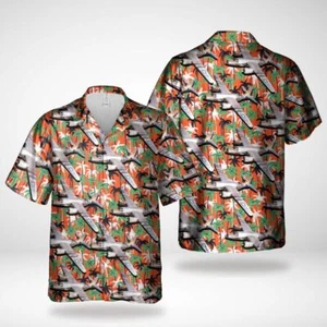 US Army Martin B 26 Marauder Hawaiian Shirt - Picture 1 of 2