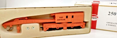 Model Power Amtrak 250 Ton Crane HO Operational Boom 6 Wheel Metal 9177 Austria - Image 1 of 4