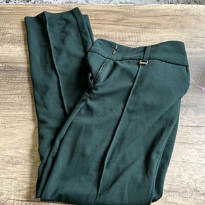 Women’s Anne Klein Green Pleated Dress Pants Sz 10 Business Suit Polyester - Picture 1 of 5