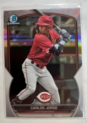 2023 Bowman Draft Chrome Carlos Jorge Prospect Refractor - Image 1 of 2