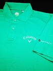 Callaway  Tour Issue Only  Golf Polo Shirt  Xl Green Odyssey  X Series  Poly