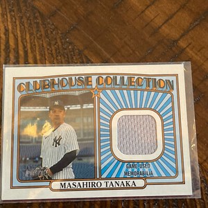 2021 Topps Heritage Masahiro Tanaka Grey jersey Clubhouse Collection Relic