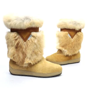 Tecnica France Fell Winterstiefel Skandia gefärbtes Rindsleder Damengröße 12 US 44 EU neu mit Etikett - Bild 1 von 10
