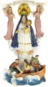 Estatua Caridad Virgen del Cobre - Imagen Estatuilla Resina Religiosa 12" - Imagen 1 de 1