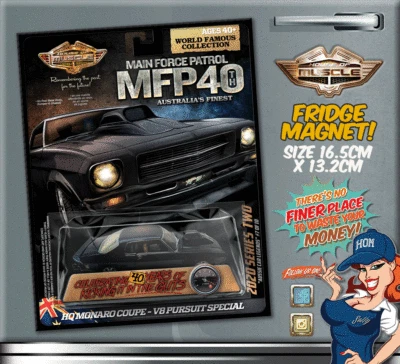 FORD FALCON HARDTOP HOLDEN HQ MONARO COUPE V8 MFP PURSUIT SPECIAL #7 OF 10 HOUSE OF MUSCLE SERIES 2