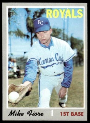 1970 Topps #709 Mike Fiore BASEBALL Kansas City Royals - Image 1 of 2