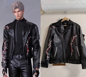 Love and Deepspace Sylus Qin Che Cosplay Coat Unisex Biker Jacket Top - Picture 1 of 13