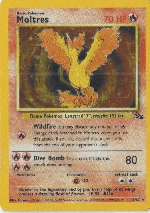 283 Pokemon Moltres aus Fossil - Bild 1 von 1