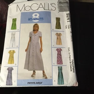 McCalls 9241 8 Misses Dresses Sewing Pattern Uncut Size 6,8,10 - Picture 1 of 9