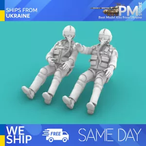 Rise144 Modelos RM48005 1/48 Era de Vietnam PILOTOS SENTADOS Set NO 1 2x Pilotos - Imagen 1 de 4