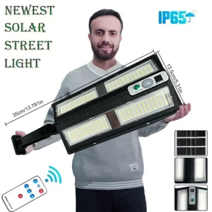 Commercial 1000000LM LED Outdoor Dusk to Dawn Solar Street Light Road Area Lamp - Picture 1 of 15