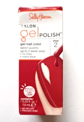 SALLY HANSEN Salon Quality Gel Nail Polish Step 2 #240 CRAZY CRIMSON Red - NEW!! - Image 1 of 4